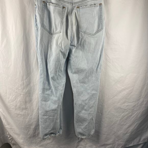 Abercrombie & Fitch 90s Straight Ultra High Rise Distressed‎ Jeans Size 14 - Picture 10 of 11